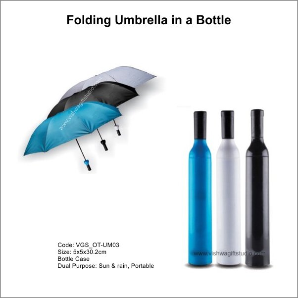 Vishwa Gift Studio | Corporate gifts | | Folding Umbrella with Cover