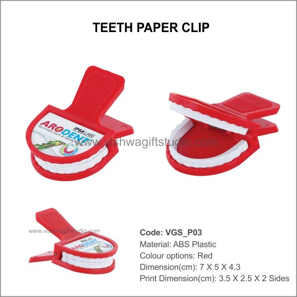 Vishwa Gift Studio | Corporate gifts | Teeth Paper Clip
