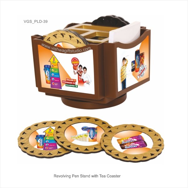 Vishwa Gift Studio | Corporate Gifts | Desktop with Tea Coaster