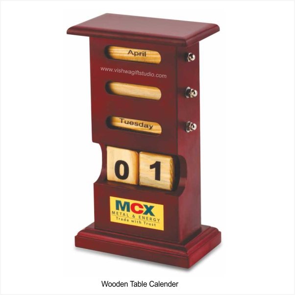 Vishwa Gift Studio | Corporate Gifts | Wooden Table Calender