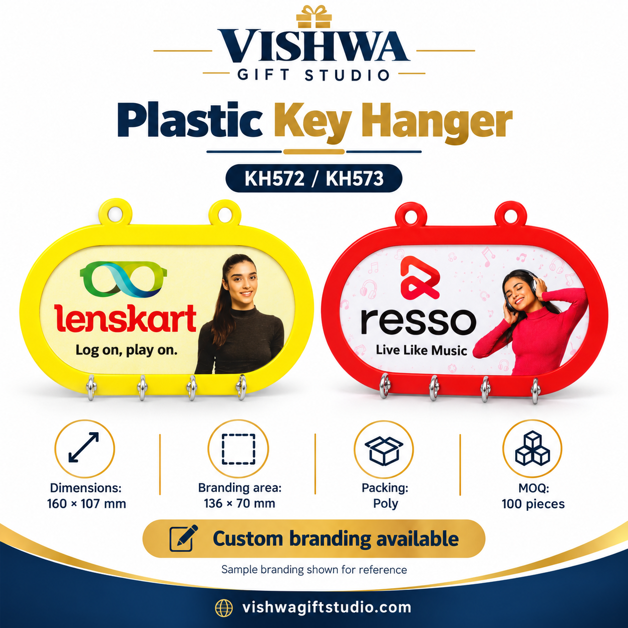 Plastic Key Hanger – KH572 / KH573 - Image 2