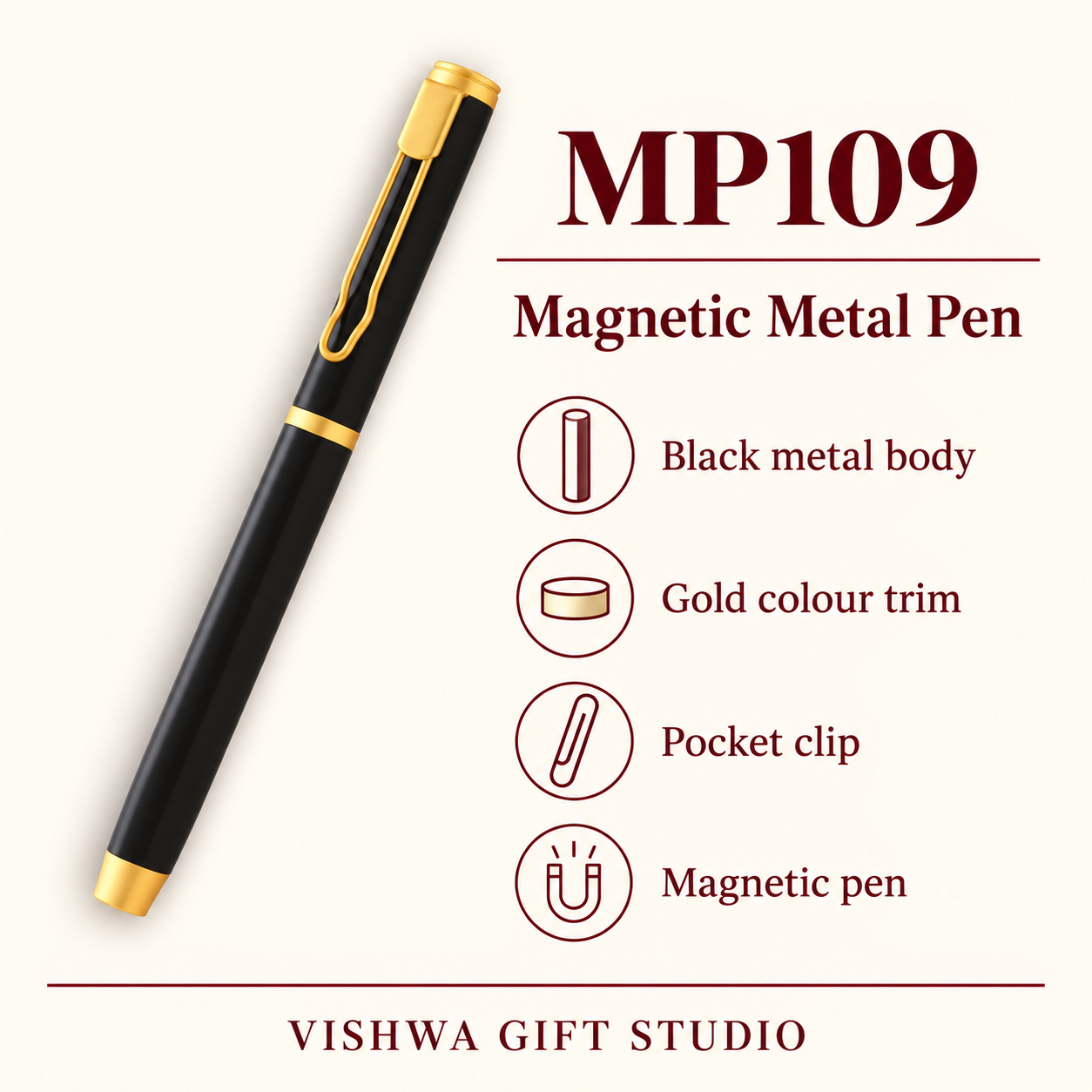 MP109 Magnetic Metal Pen verified details