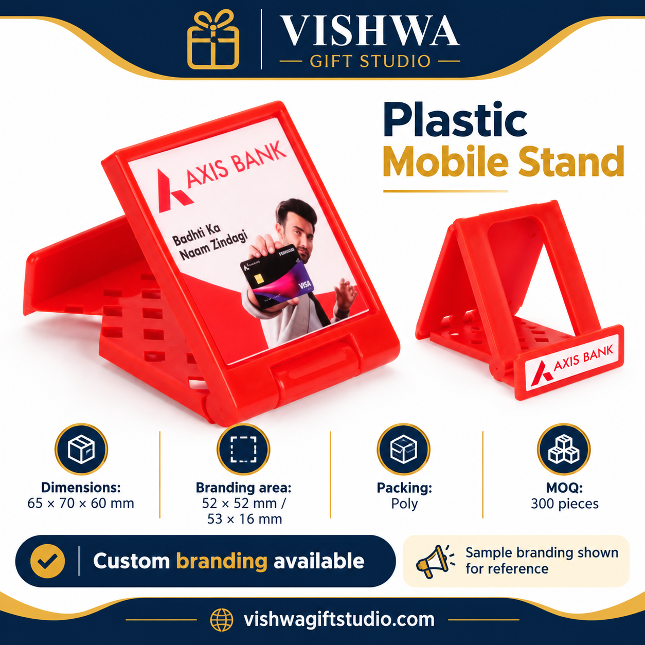 MS519 Folding Plastic Mobile Stand - Image 2