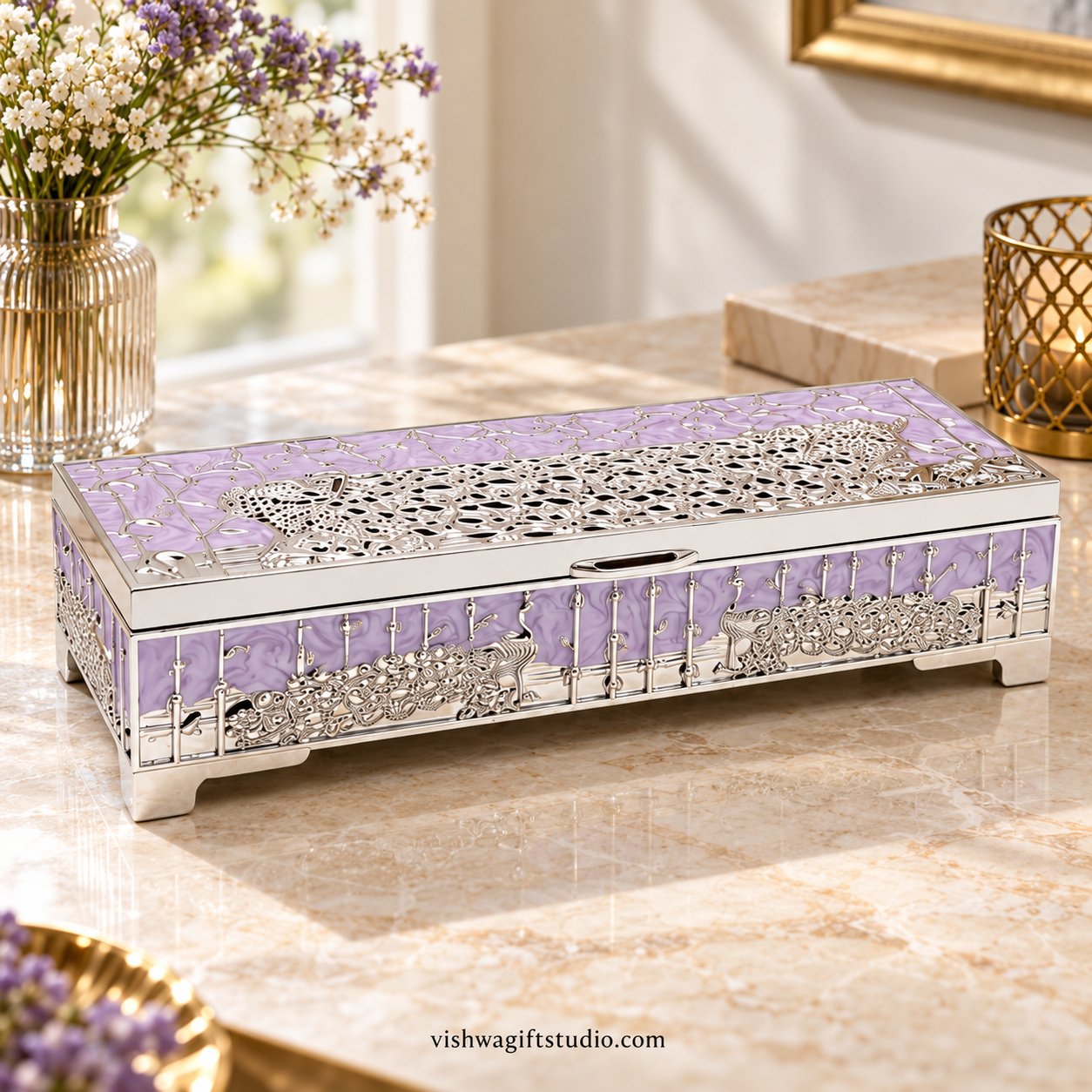 GS-183-PU Three-Partition Decorative Box