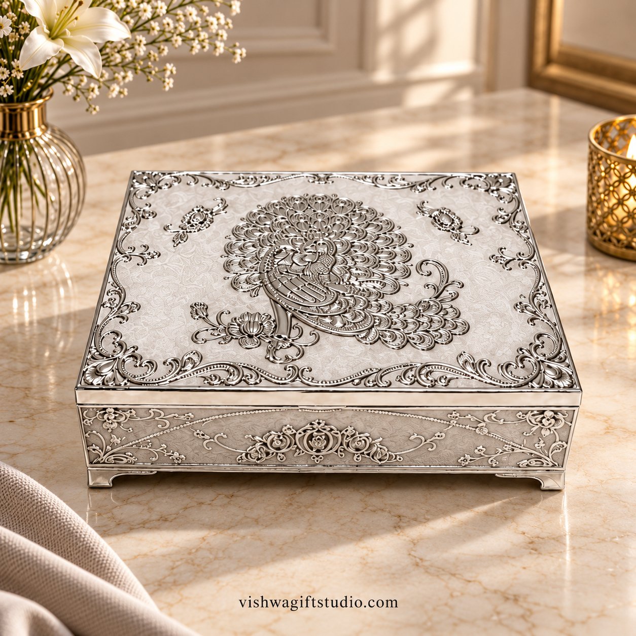 GS-801A Peacock Decorative Box