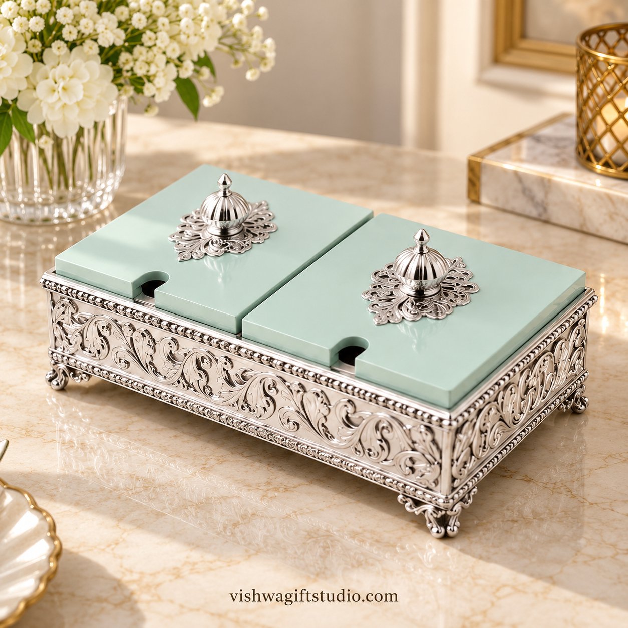 HM-6563 Wooden Two-Bowl Gift Set