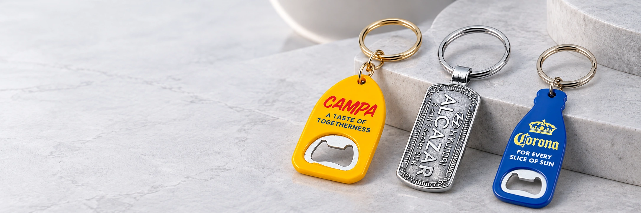Metal Keychains — branded product showcase