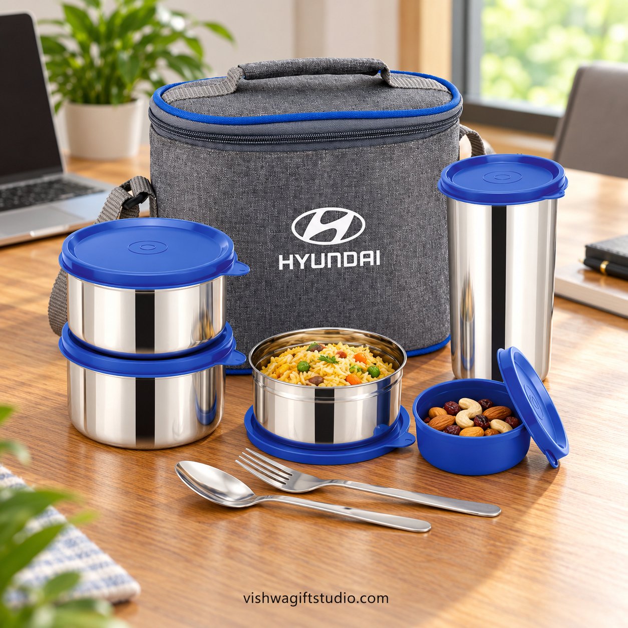 LB-43B Fusion Stainless Steel Lunch Box