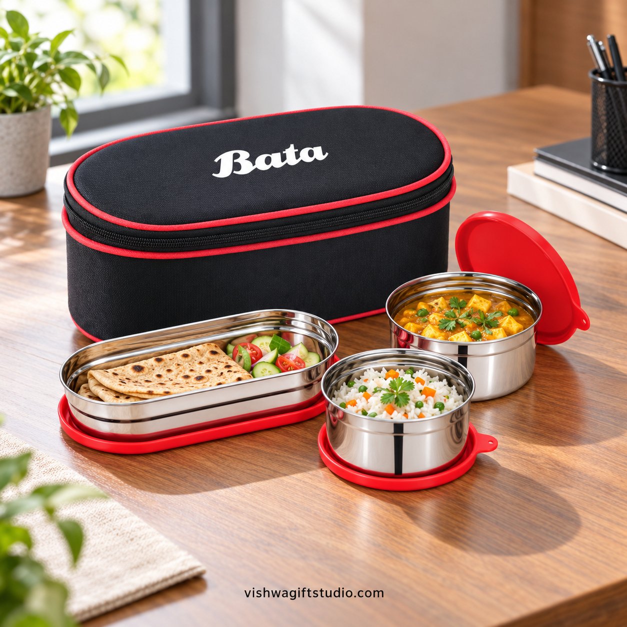 LB-44B Maxmeal Stainless Steel Lunch Box