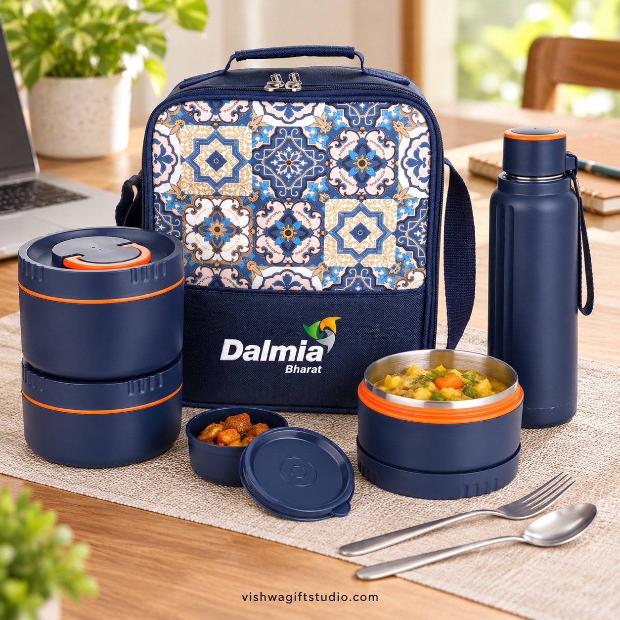 LB-55A Dazzle Pro Mosaic Insulated Lunch Box Set