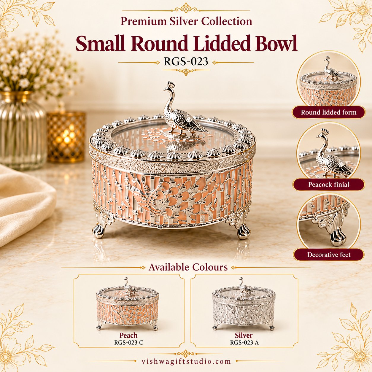 RGS-023 Small Round Lidded Bowl - Image 2