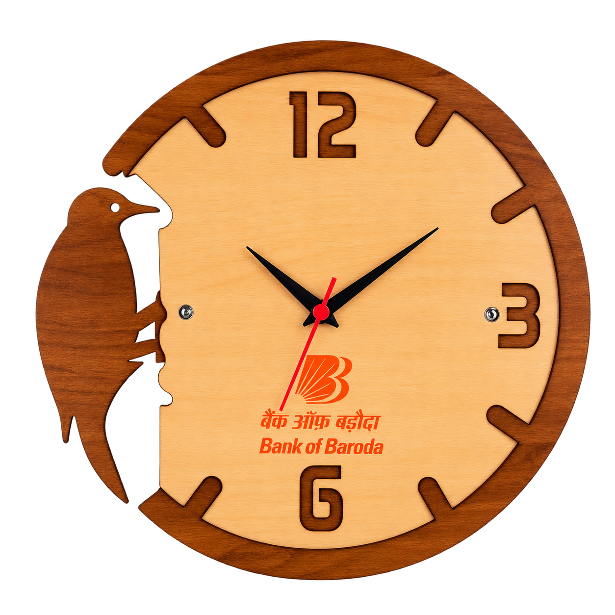 WD1009 Bird Design Wooden Wall Clock — WD1009