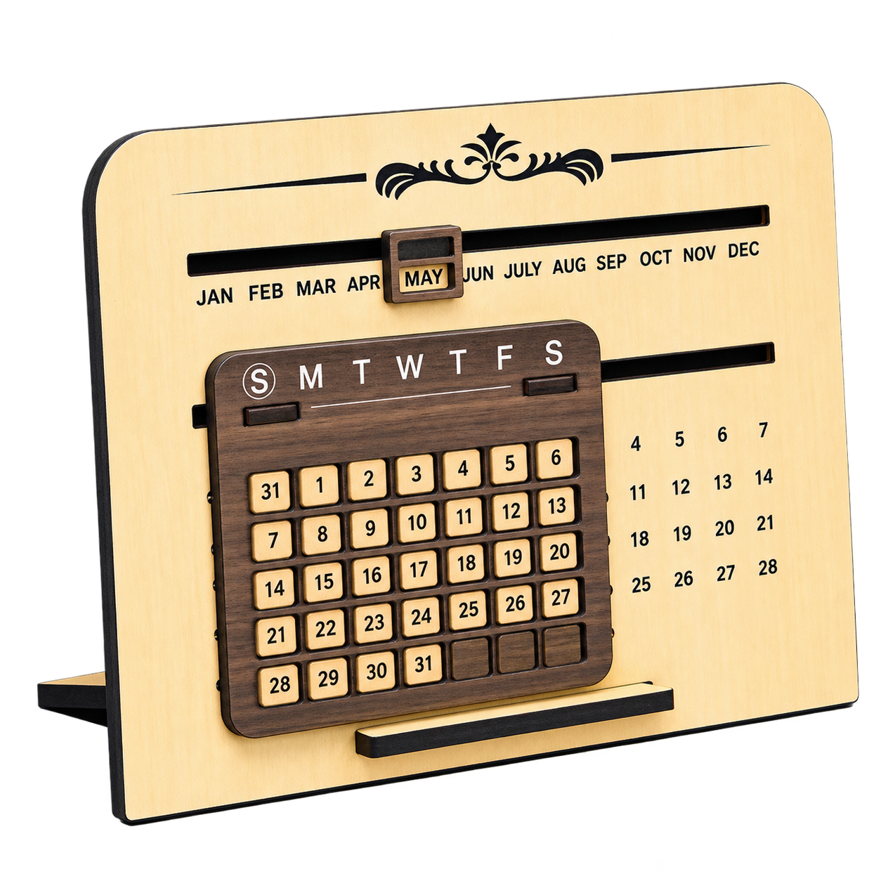 WD115 Perpetual Desk Calendar and Phone Stand — WD115