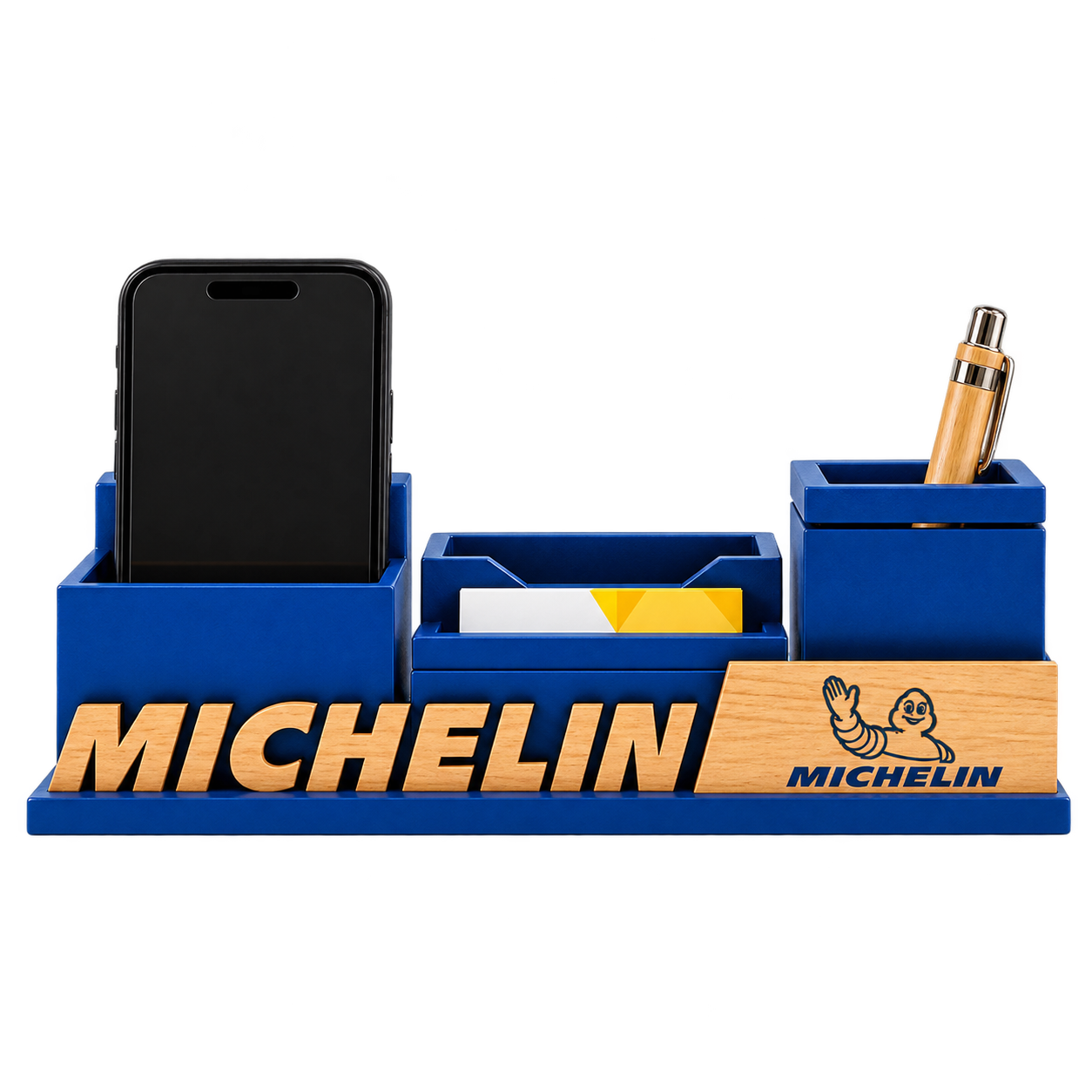 WD139 Wooden Desk Organiser with Memo Holder — WD139