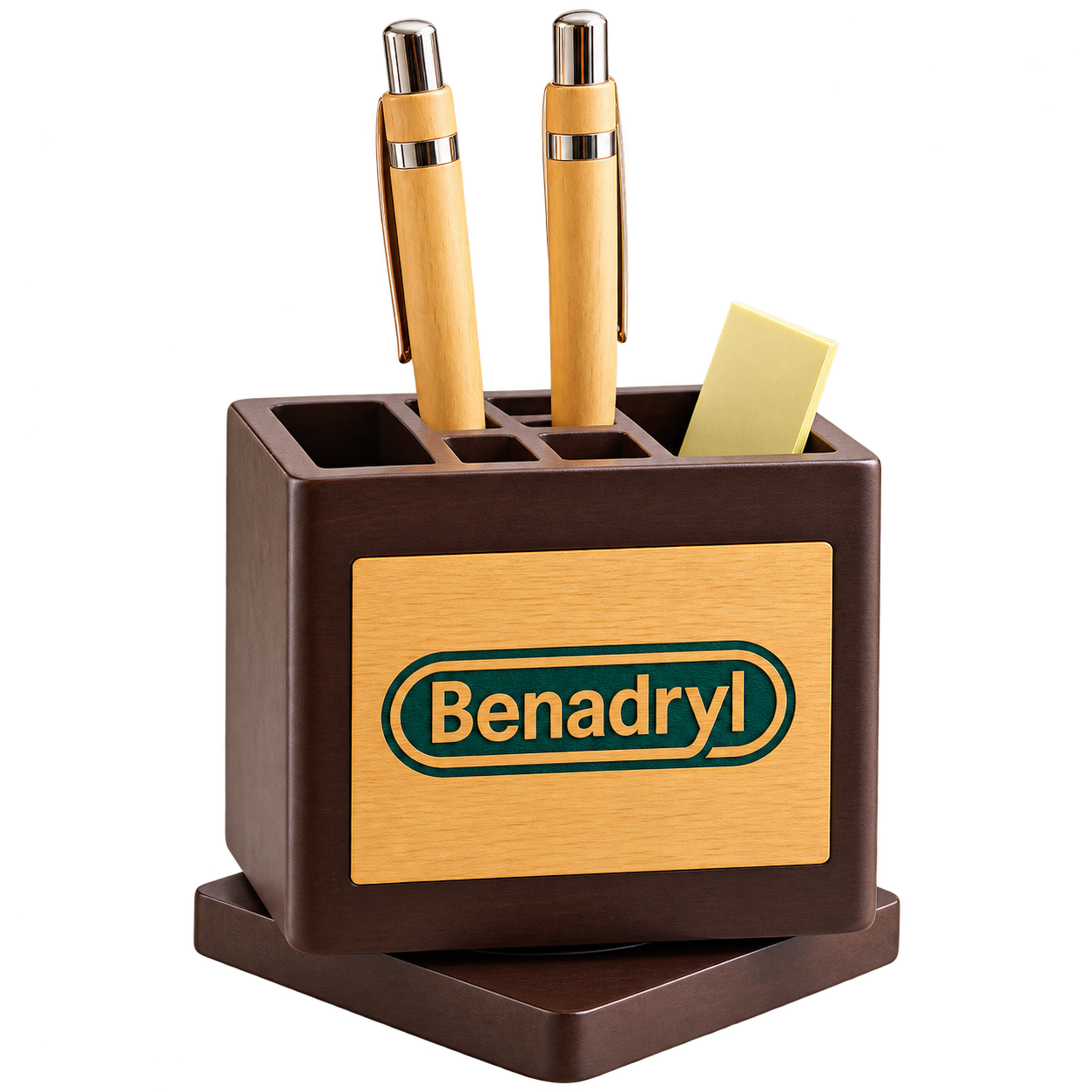 WD91 Revolving Wooden Pen Stand — WD91