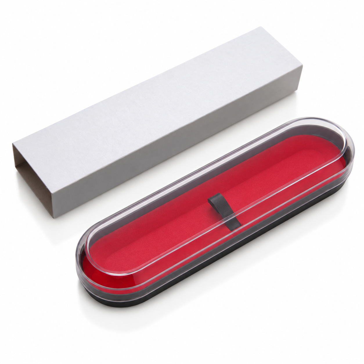B12 Clear-Lid Pen Case - front product photo