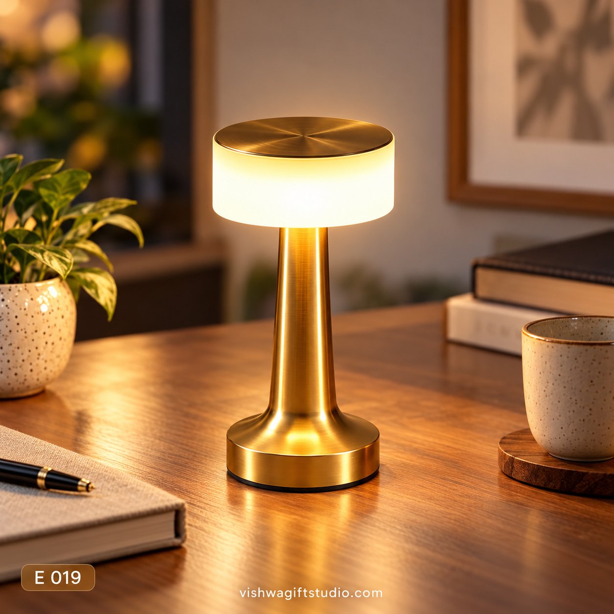 E019 LumiGlow Tricolour Touch Table Lamp