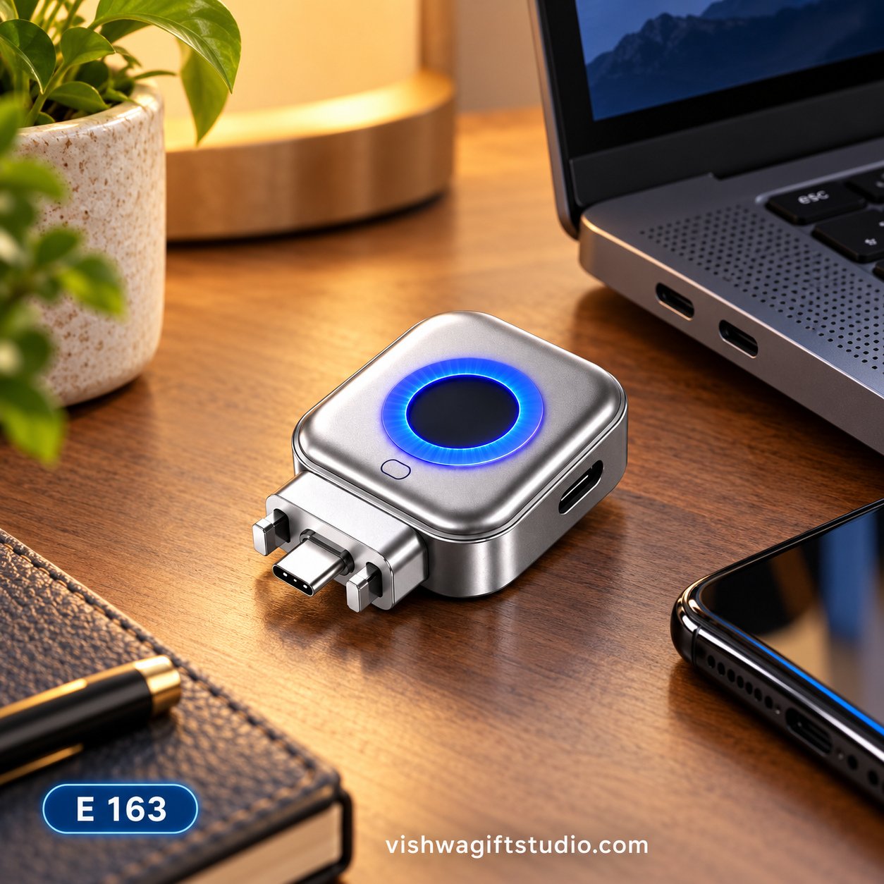 E163 Safe Type-C Auto Cut-Off Charging Adapter