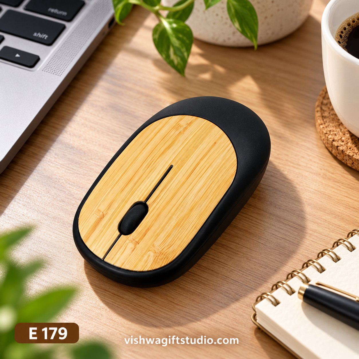 E179 Bamb Bamboo Wireless Mouse