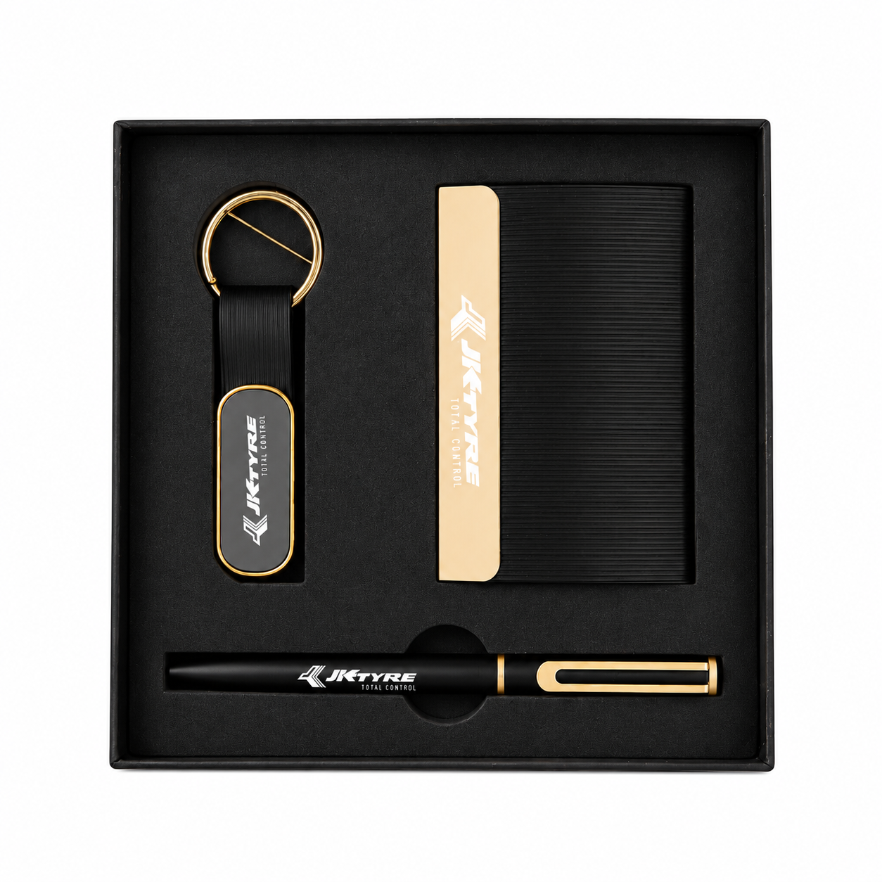 3-in-1 Card Holder, Pen & Keychain Gift Set – GS 312 — GS 312