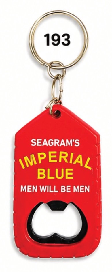 193 Red Tag Moulded Bottle Opener Keychain - Code 193