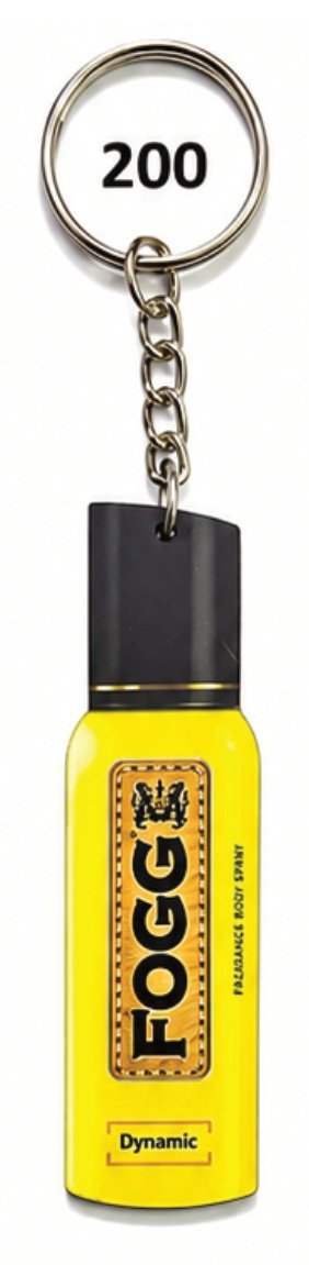 200 Spray Bottle Shape Digital MDF Keychain - Code 200