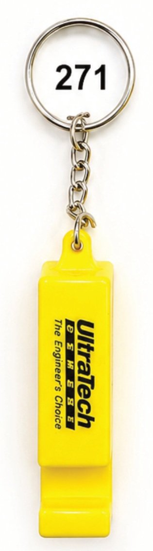271 Yellow Slim Strap Plastic Mobile Stand Keychain - Code 271