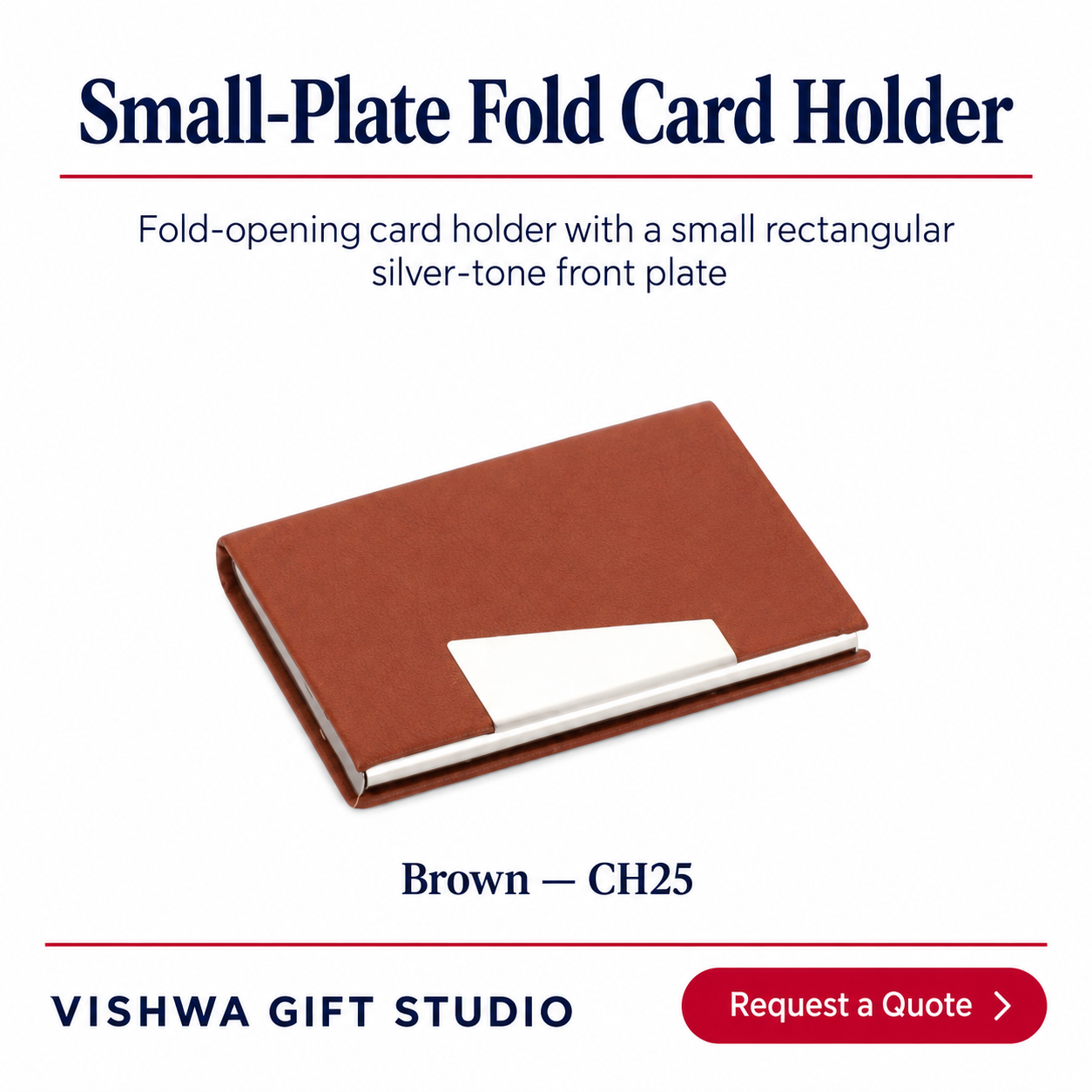 Small-Plate Fold Card Holder - CH25 - Image 2