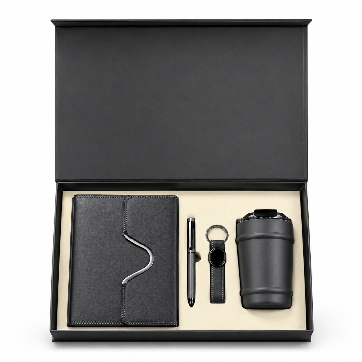 4-in-1 Curved-Clasp Diary & Tumbler Gift Set - EG-OG27 / EG-OG28 / EG-OG29 / EG-OG30 / EG-OG31 — EG-OG27