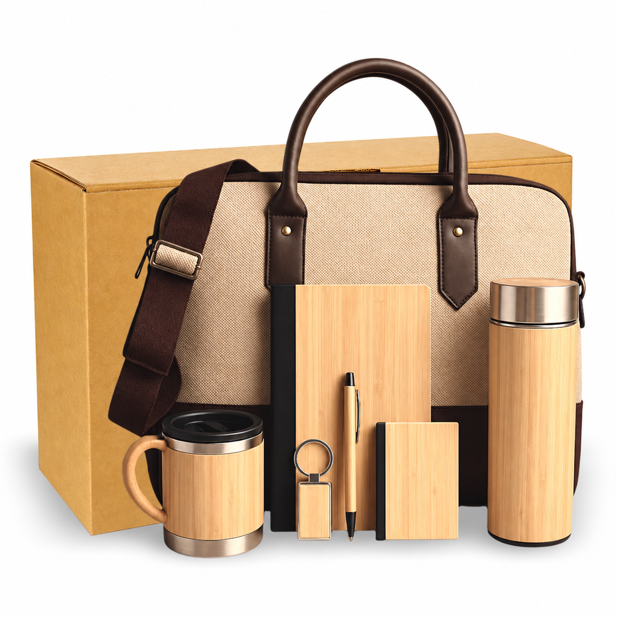 7-in-1 Bamboo & Jute Laptop Bag Joining Kit - JK356 — JK356