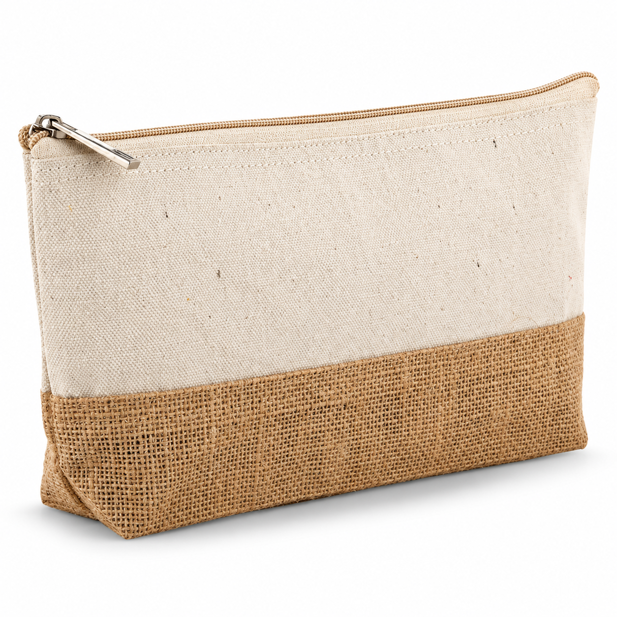 Canvas and Jute Zipped Pouch - JP01 / JP02 — JP01
