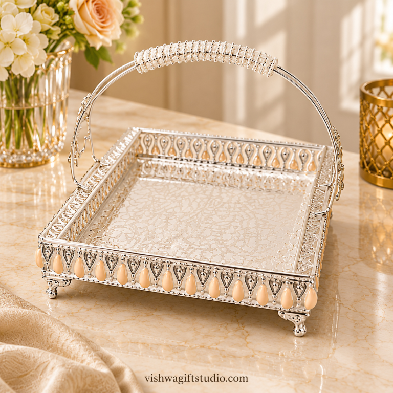 HM-7621MH Peach Enamel Handle Basket