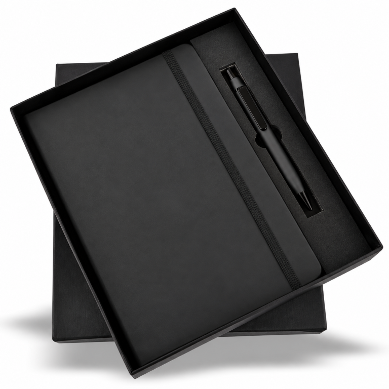 2-in-1 Classic Elastic A5 Notebook & Pen Gift Set - CS138 / CS139 / CS140 / CS141
