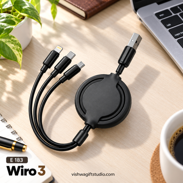 E183 Wiro3 Retractable 3-in-1 Charging Cable