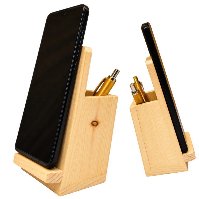 WD122 Triangular Wooden Mobile Stand