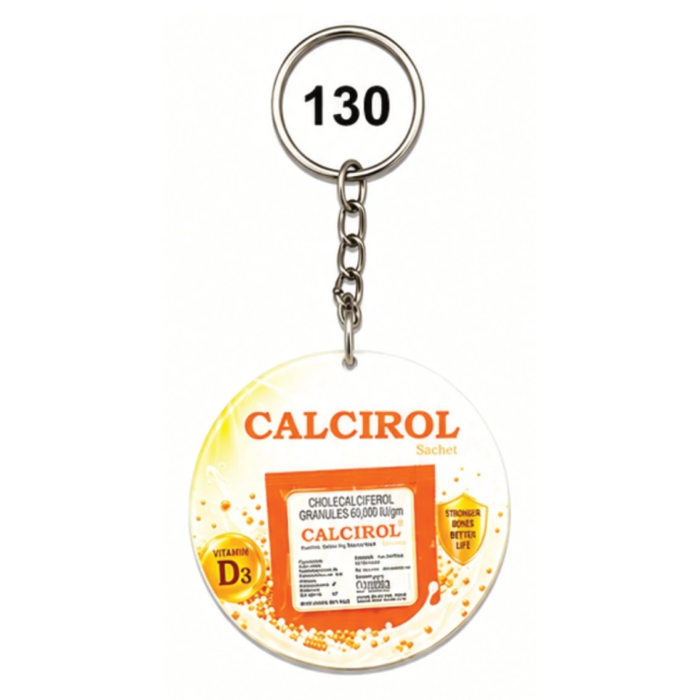 130 Round 4mm Acrylic Keychain