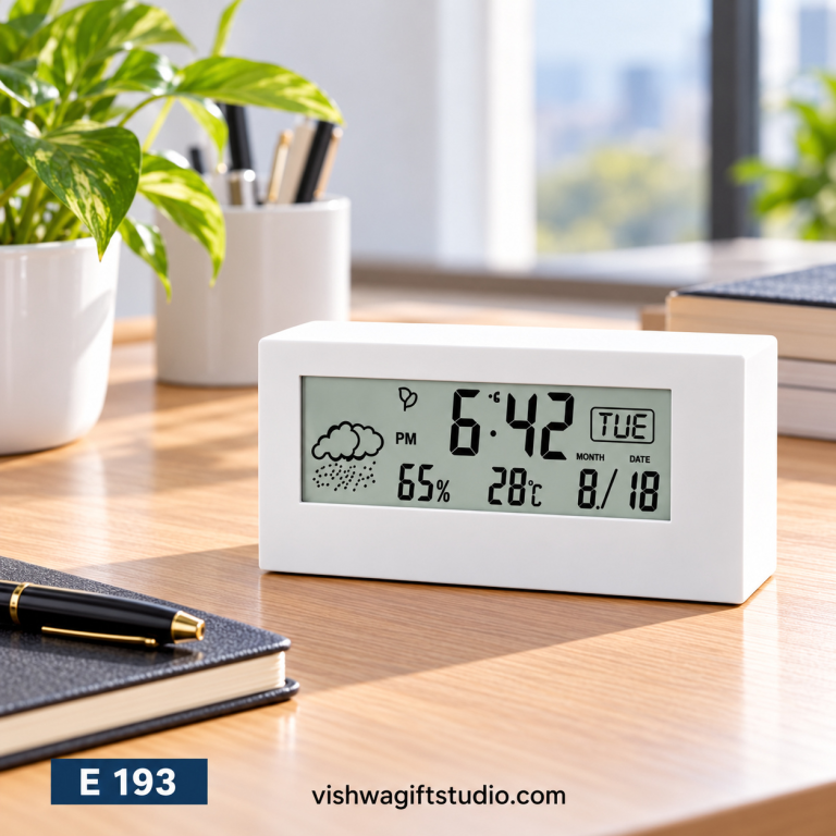 E193 Creative Digital Weather Clock