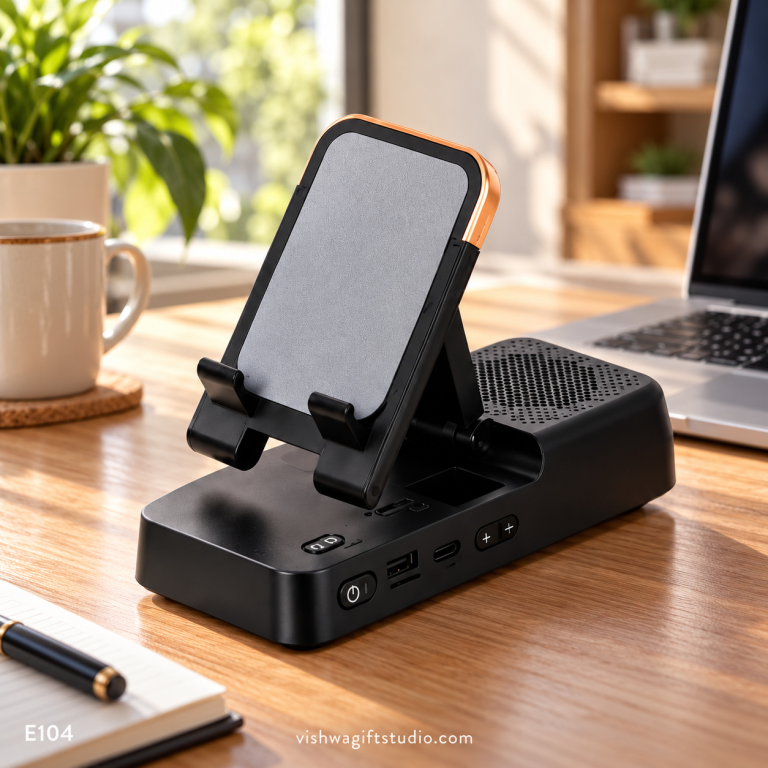 E104 Rex Phone Holder with Bluetooth Speaker