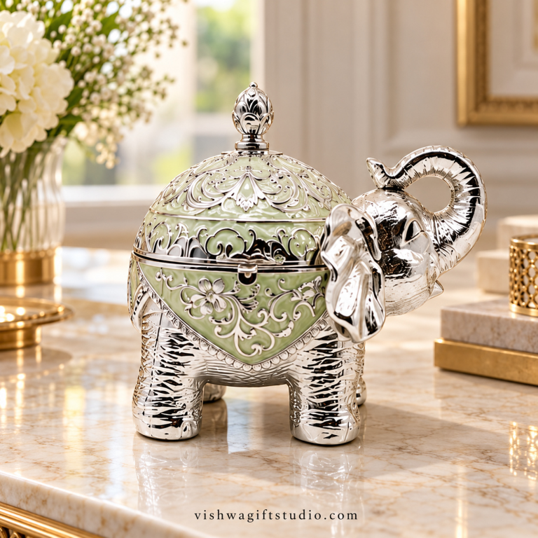 HM-6531 Elephant Decorative Lidded Box
