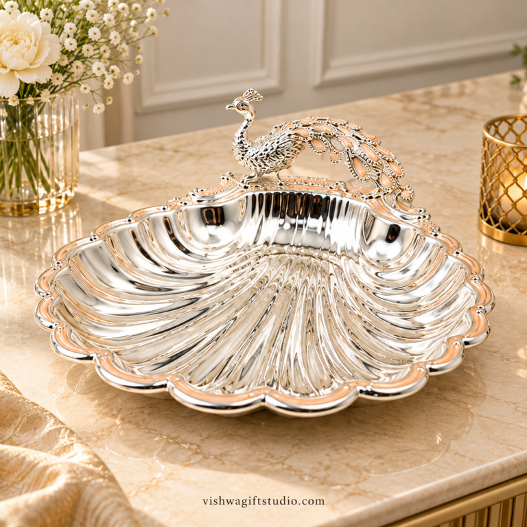 RGS-N-015 Sculpted Peacock Platter