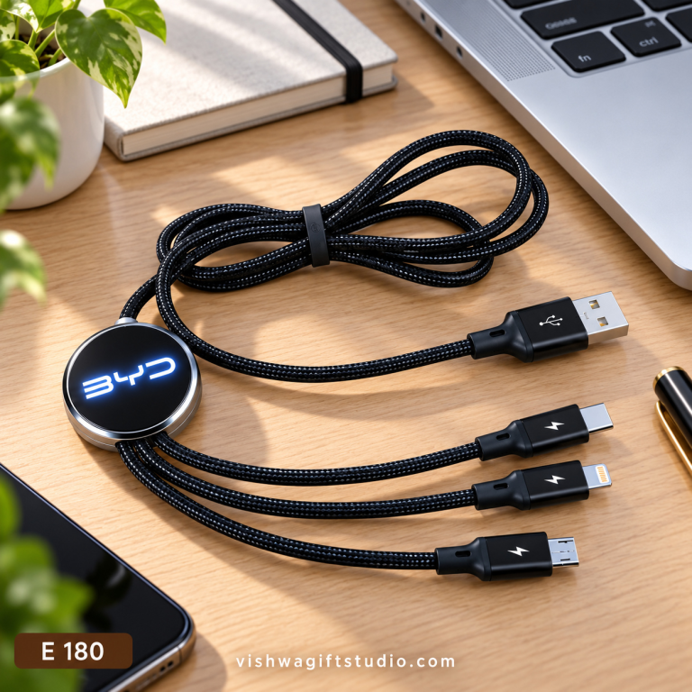 E180 Wiro1 3-in-1 Braided Charging Cable