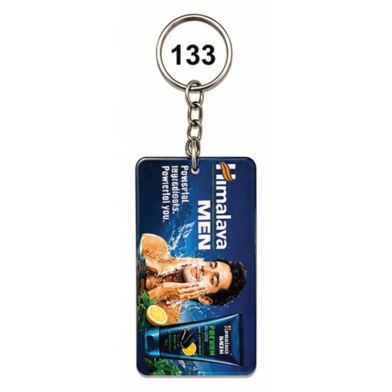 133 Square 4mm Acrylic Keychain