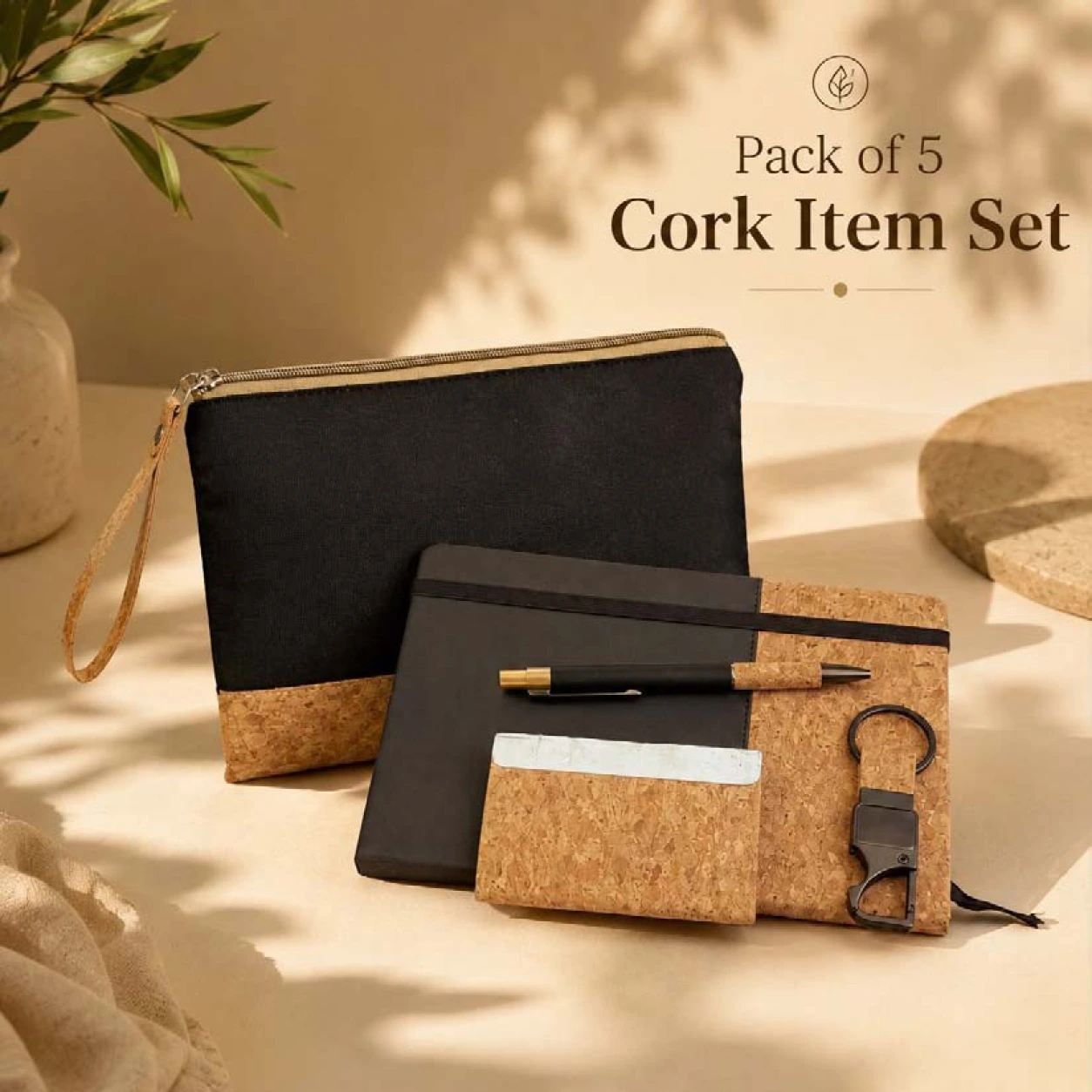 5-Piece Cork Pouch Welcome Kit - VGS-DW26-16 - Image 2