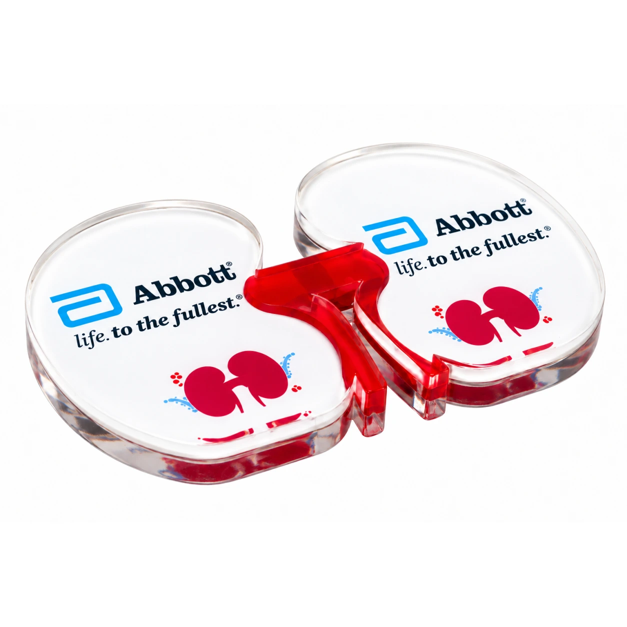 APW627 Kidney Shape Acrylic Paperweight — APW627