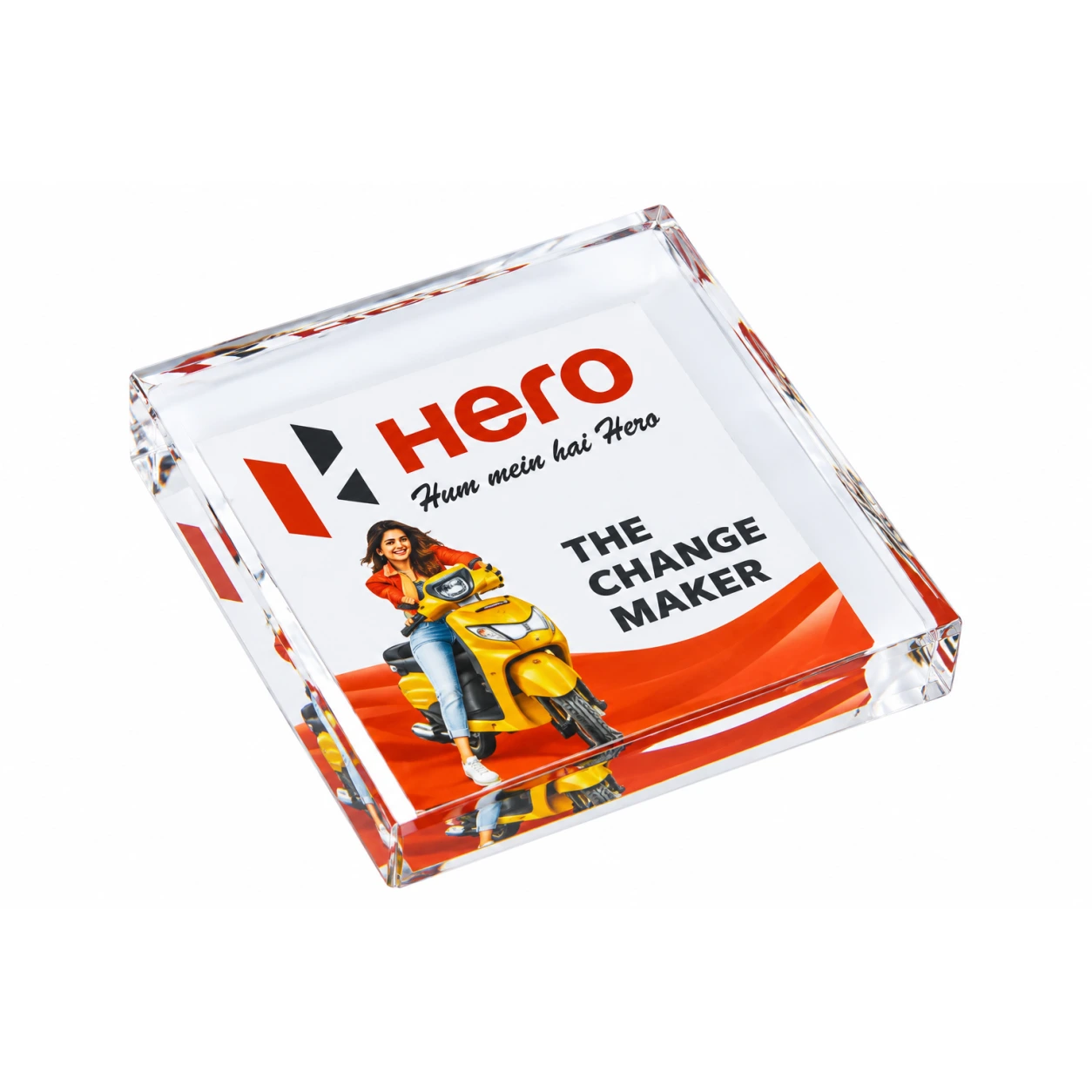 APW644 Square Acrylic Paperweight — APW644