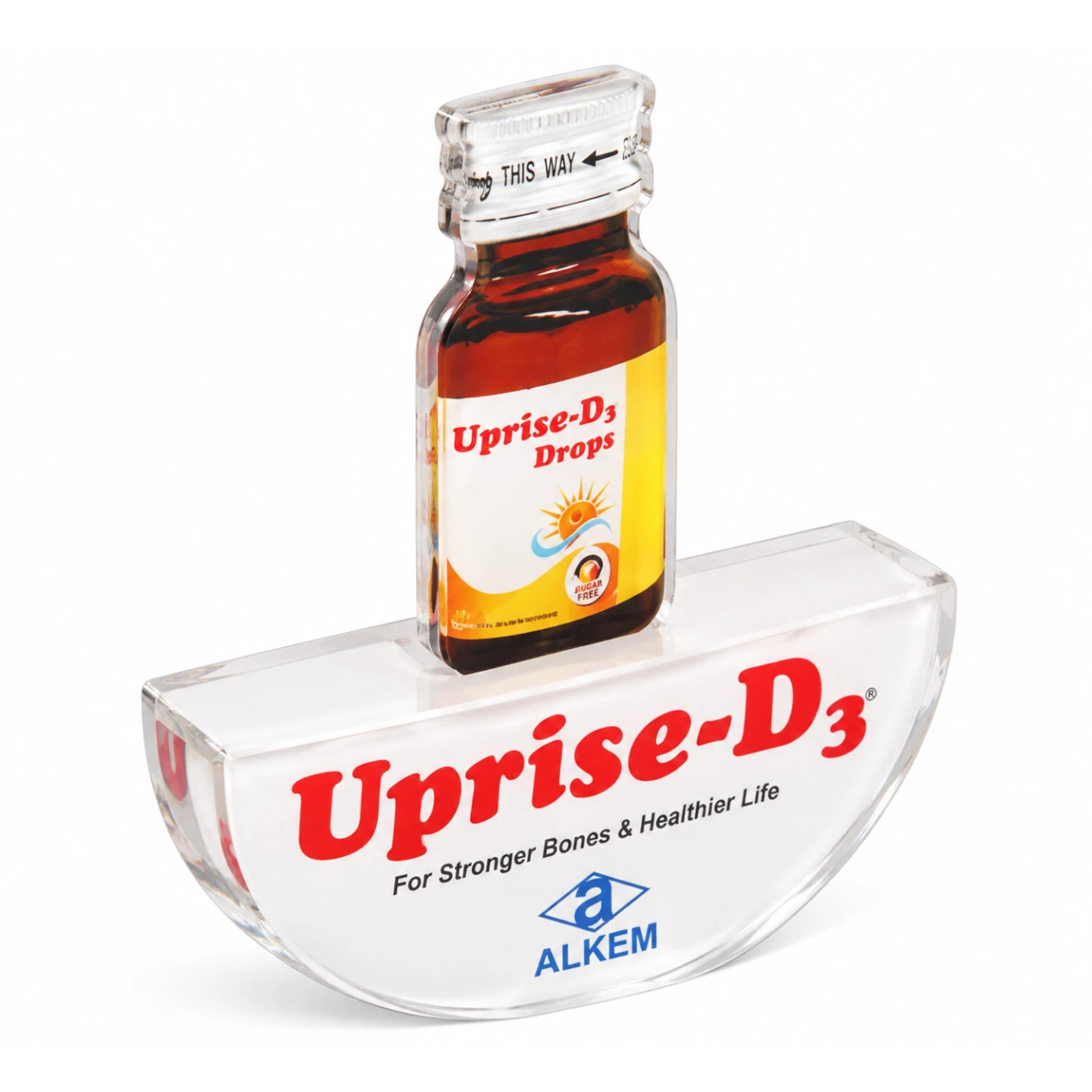 APW664 Acrylic Paperweight with Upright Display Cutout — APW664