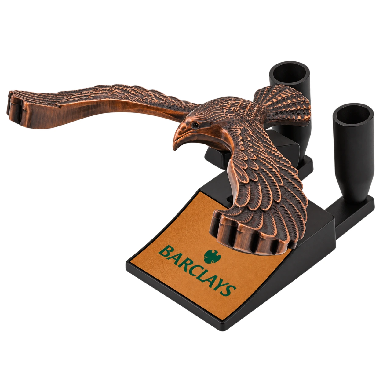 4359 Eagle Theme Dual Pen Stand — 4359