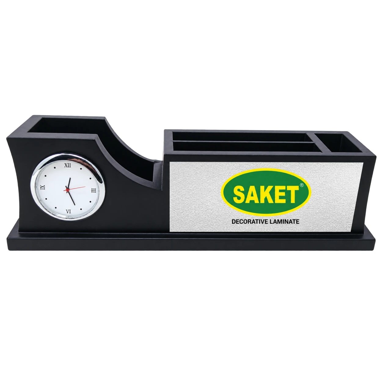 T5 Pen and Card Holder with Desk Clock — T5