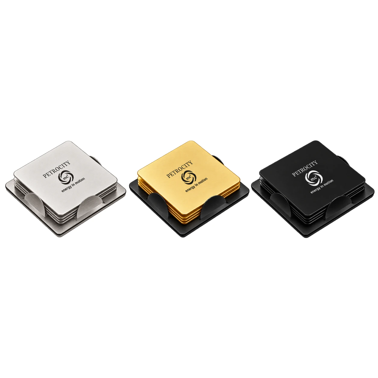 4177 Square Metal Coaster Set — 4177